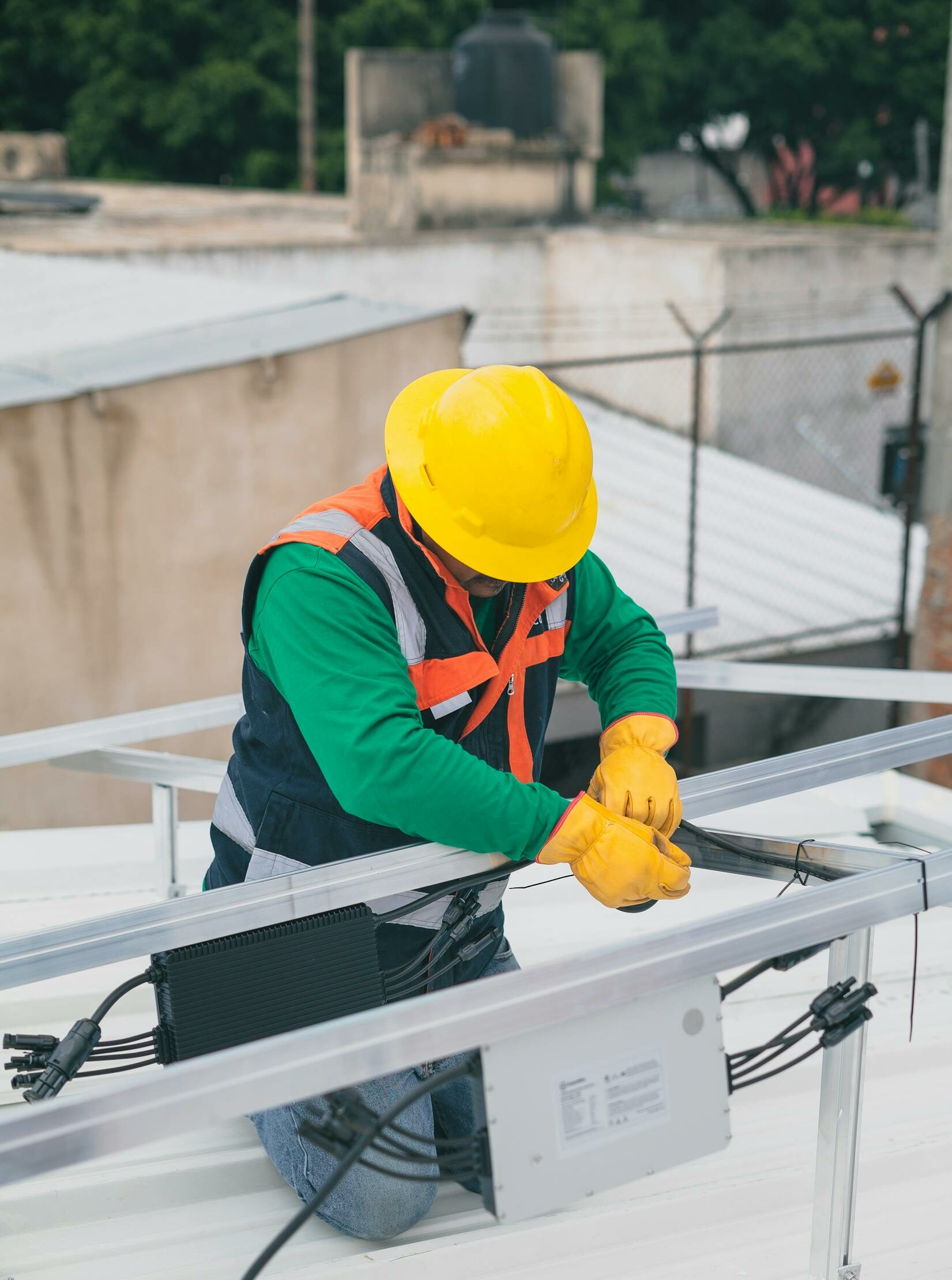 Maintenance Man Working on Site